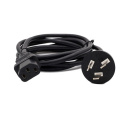 Argentina 3 Pins Plug to IEC C13 Computer Power Cord